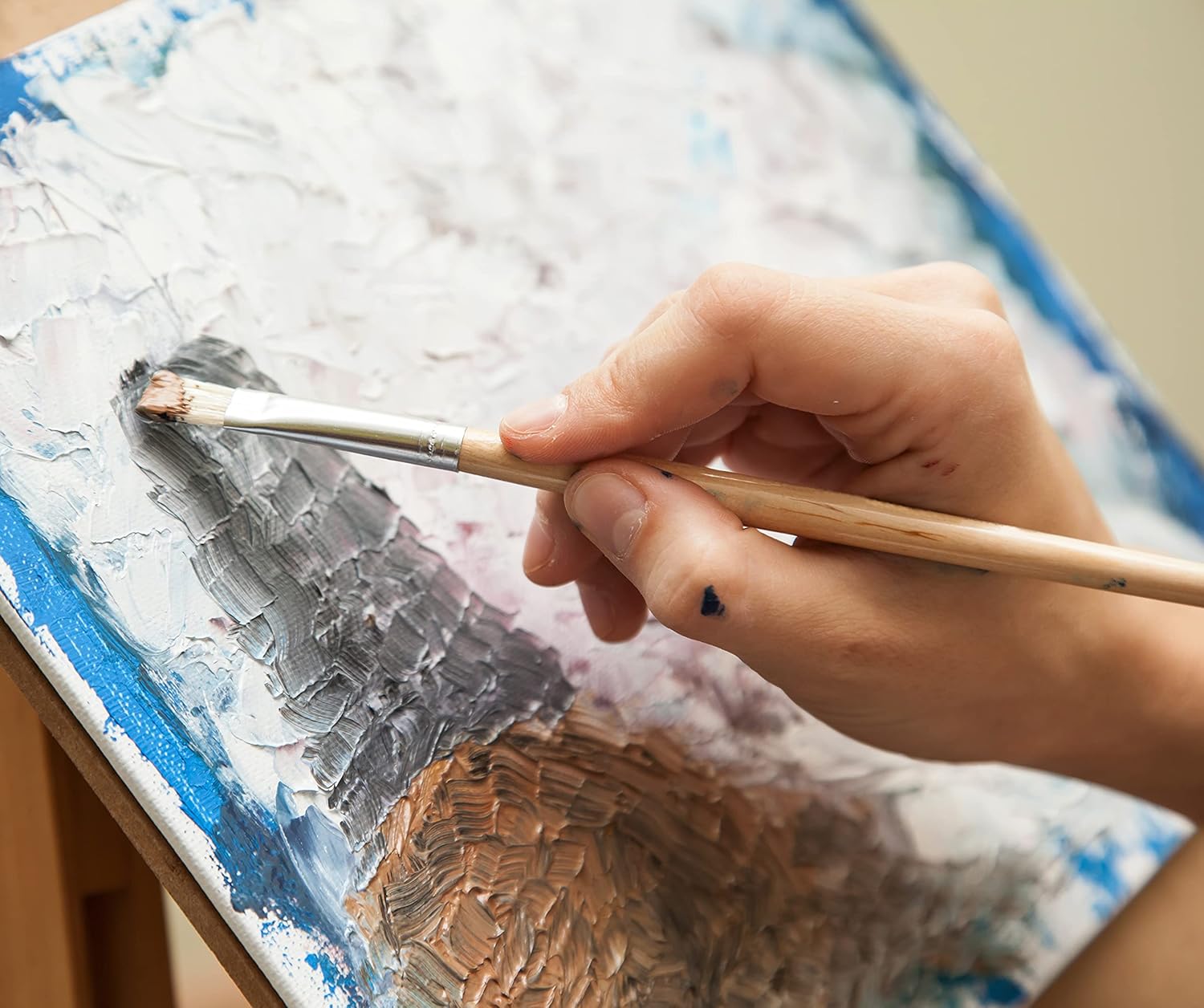 Canvas for Painting 20 x 20 cm Pack of 4 Primed Cotton Canvases for Acrylic Pouring & Oil Painting – Sturdy & Warp-Resistant Blank Canvas Panels for Beginners and Professional Artists - Image 5