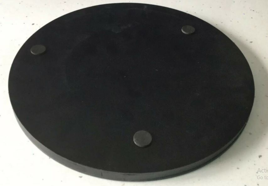 EagleWiz Round Decorative Silver Crushed Crystal Diamond Jewels Mirror Candle Plate Table Centerpiece Wedding Gift 20cm - Image 8