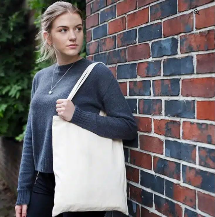 EagleWiz Natural Cotton Canvas Tote bag, Reusable Lightweight Shopping bags, eco friendly super strong washable Ideal for Printing DIY Design and Advertising Multipack 38cm x 42cm