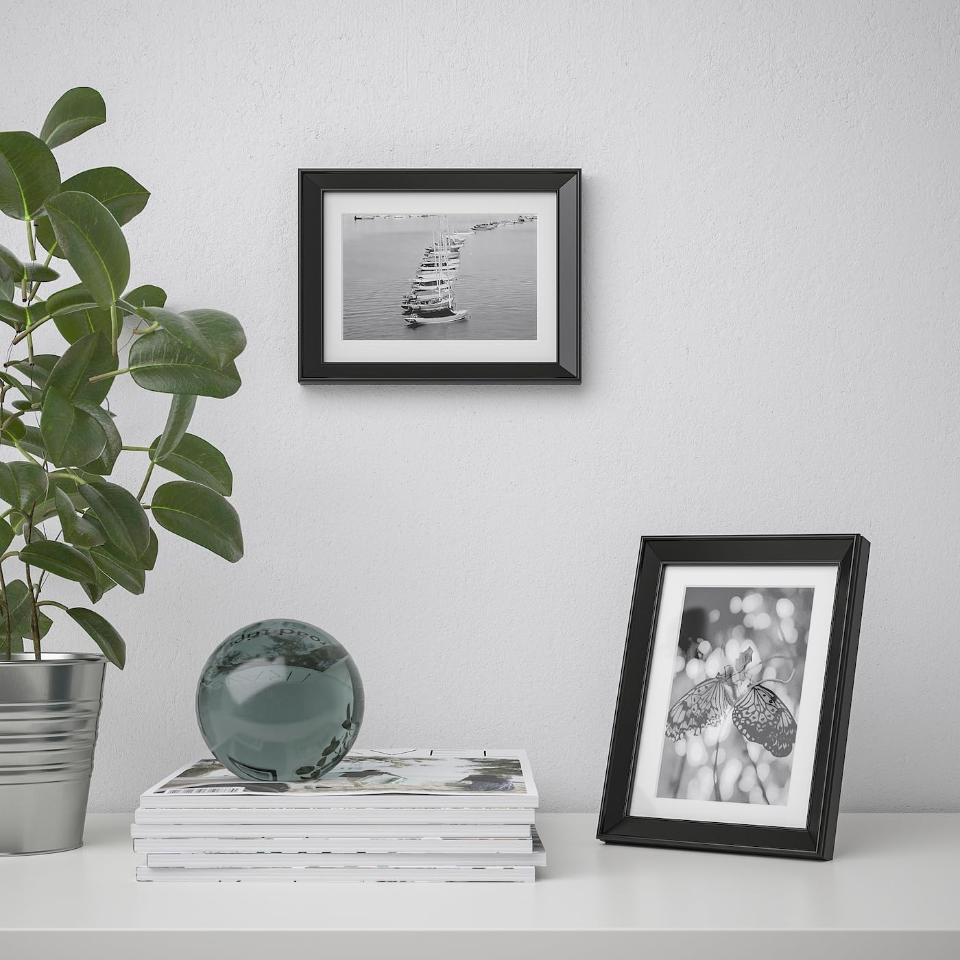 IKEA Knoppang Picture Frame White, Black (13x18cm)