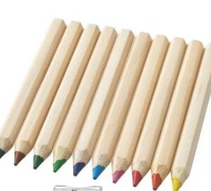 ikea-colored-pencils-mixed-colors-pack-of-10-color-pencils-sharpener